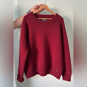 DSQUARED2 Deep Red Crew Neck Sweater